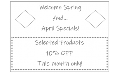 Specials - April 2025 Specials - April 2025