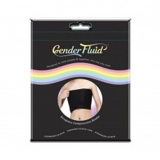 Gender Fluid Strapless Chest Compression Binder - L Black