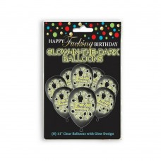 Happy Fucking Birthday Glow In The Dark Balloons 8-pack
