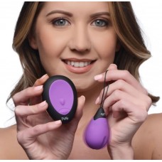10x Silicone Vibrating Egg - Purple