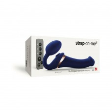 Strap On Me Multi Orgasm Bendable Strapless Strap On Medium - Night Blue