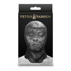 Fetish Fashion Lace Hood Blk